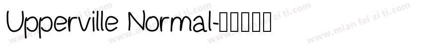 Upperville Normal字体转换